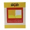 School Smart Heavyweight Two-Pocket Poly Folder with Fasteners, Yellow, Pack of 25